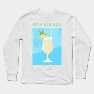 Pina Colada Cocktail Long Sleeve T-Shirt